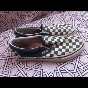 Blue Checkered Vans
